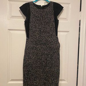 Black and Gray Jcrew work dress